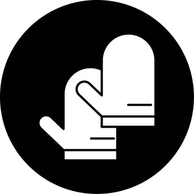 Bir eldiven simgesinin vektör çizimi