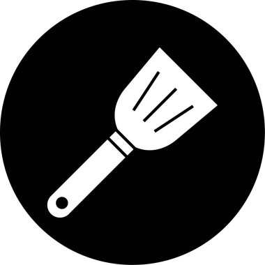 Bir fırça simgesinin vektör illüstrasyonu