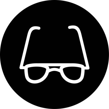 Güneş gözlüğü. Web simgesi vektör illüstrasyonu