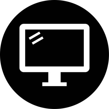 vektör lcd simgesi illüstrasyonu