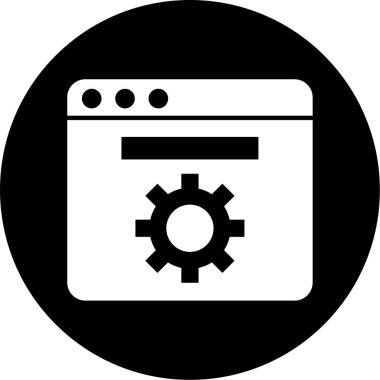 Seo simgesinin vektör illüstrasyonu