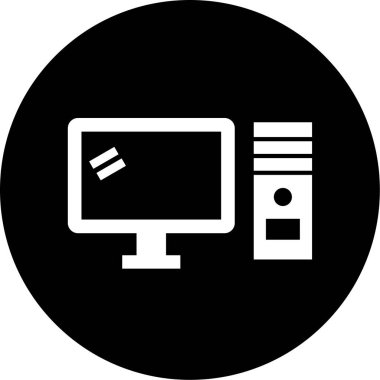 vektör lcd simgesi illüstrasyonu