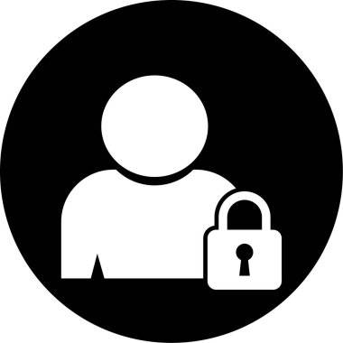 kullanıcı. Web simgesi basit illüstrasyon