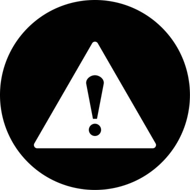 uyarı işareti simgesi, vektör illüstrasyonu