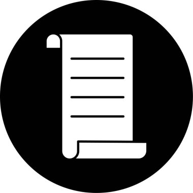 belge simgesi vektör illüstrasyonu