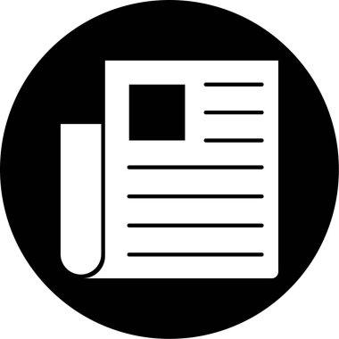 Belge. Web simgesi basit illüstrasyon