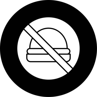 Dumansız ikonun vektör illüstrasyonu