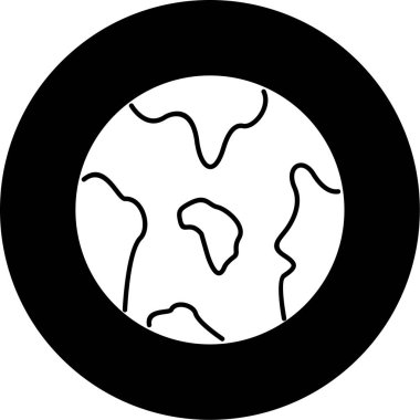 Toprak. Web simgesi basit illüstrasyon