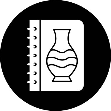 Kitap simgesinin vektör illüstrasyonu