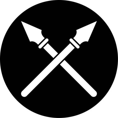 Bir kılıç simgesinin vektör illüstrasyonu