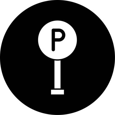 İşareti simgesi Otopark, illüstrasyon vektör