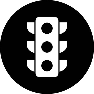 Trafik ışıkları simgesi, vektör çizimi