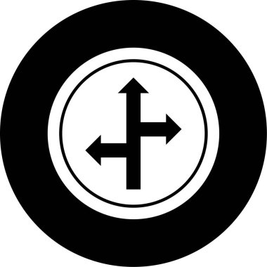 Yön ok simgesinin vektör illüstrasyonu