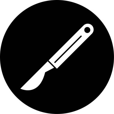 Mutfak bıçağı ikonu. vektör illüstrasyonu