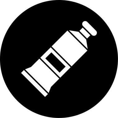 Bir şişe simgesinin vektör illüstrasyonu