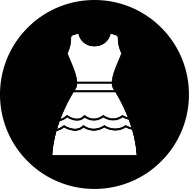 Elbise. Web simgesi basit illüstrasyon