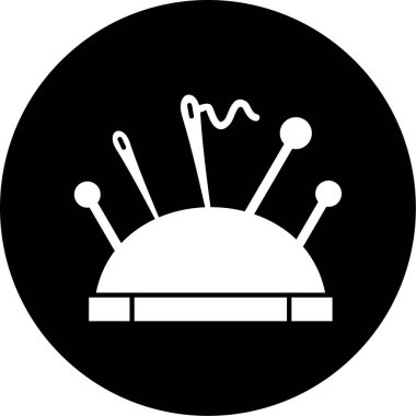 Dikiş simgesinin vektör illüstrasyonu