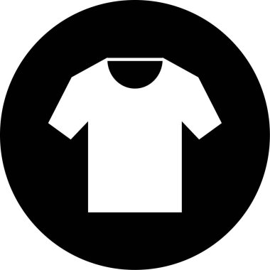 t-shirt simgesi, vektör illüstrasyonu