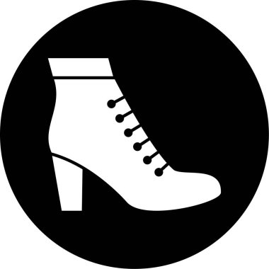 Ayakkabı. Web simgesi basit illüstrasyon