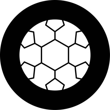futbol ikonu vektör illüstrasyonu