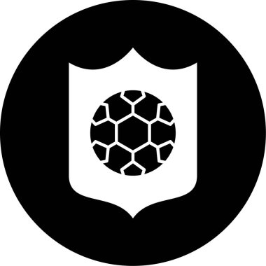 futbol topu ikonu vektör illüstrasyonu