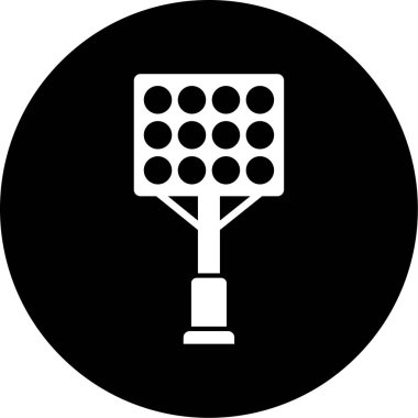 Golf topu simgesi, vektör illüstrasyonu