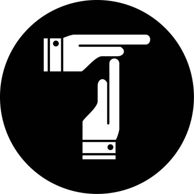 Bir kalem simgesini tutan el