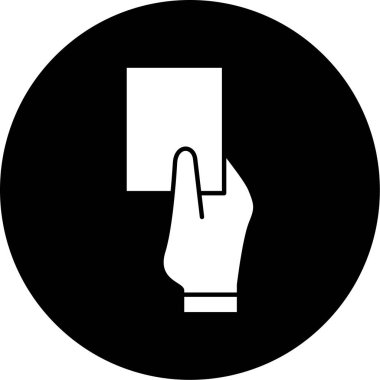 Akıllı telefonu tutan bir elin vektör çizimi