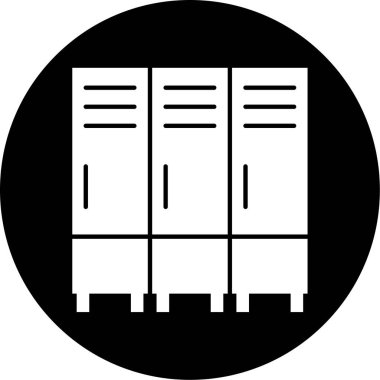 Çekmeceler simgesinin vektör illüstrasyonu