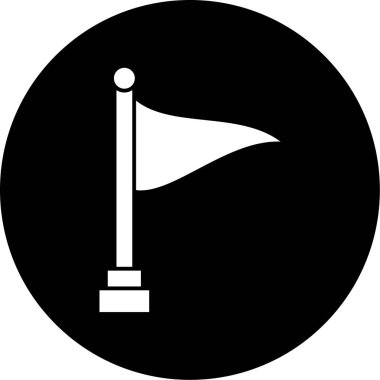 bayrak ikonu vektör illüstrasyonu