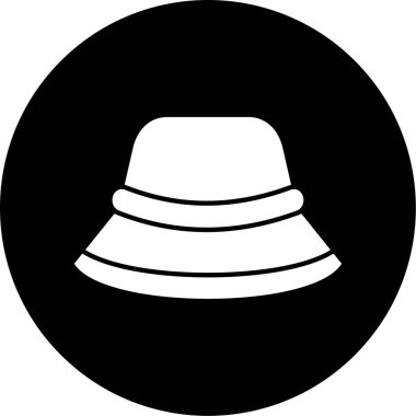 Güzel kadın şapkasının vektör çizimi