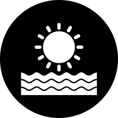 Güneş Simgesi Vektör illüstrasyonu