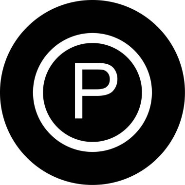 park simgesi modada izole edilmiş arkaplan