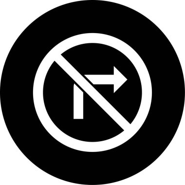 Sol simgenin vektör illüstrasyonu