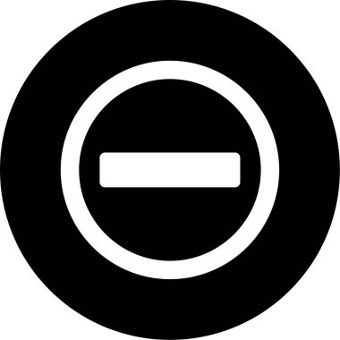 Bir dur simgesinin vektör illüstrasyonu