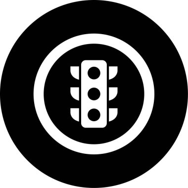 Trafik ışıkları simgesi, vektör çizimi