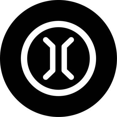 Bir saat simgesinin vektör illüstrasyonu