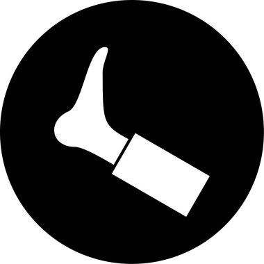 Tek bir simgenin vektör illüstrasyonu