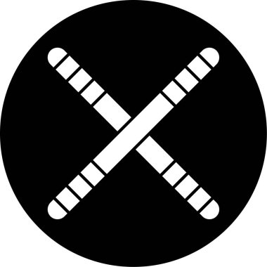 beysbol yarasa simgesi vektör illüstrasyonu