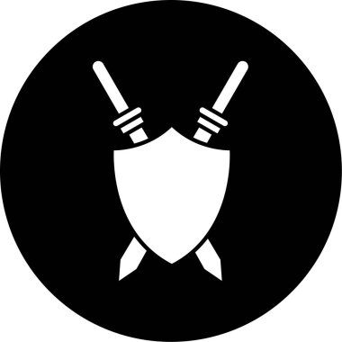 kalkan simgesi, vektör illüstrasyonu