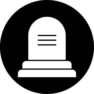 Mezar simgesinin vektör illüstrasyonu