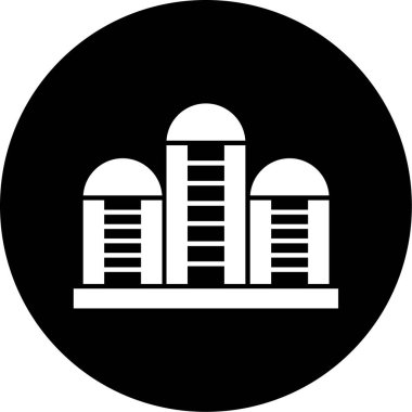 Modern yapı simgesinin vektör illüstrasyonu