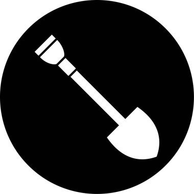 Kürek simgesinin vektör illüstrasyonu