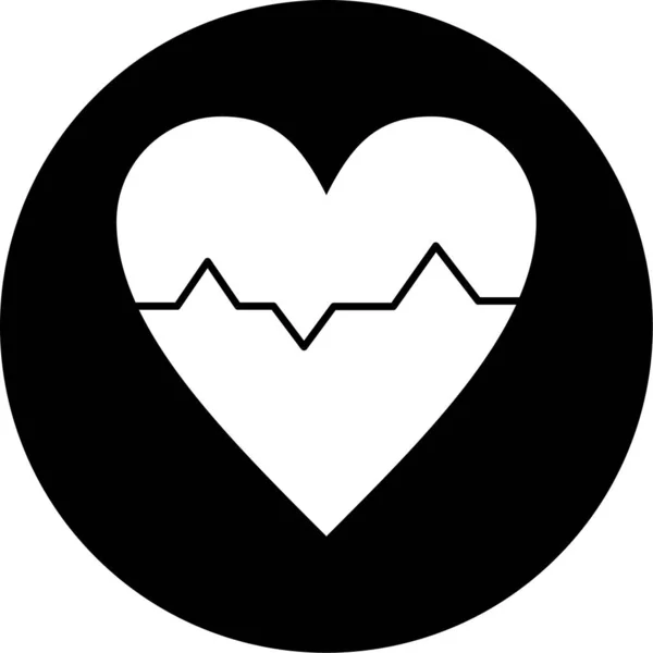 Διανυσματική Απεικόνιση Του Εικονιδίου Της Καρδιάς — Διανυσματικό Αρχείο