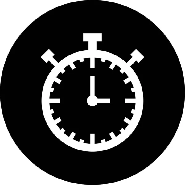 Reloj Icono Web Ilustración Simple — Vector de stock