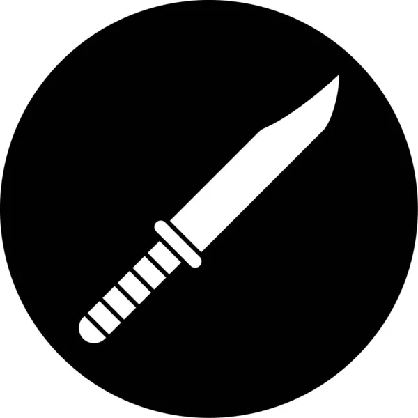Bıçak Simgesi Modada Izole Edilmiş Arkaplan — Stok Vektör