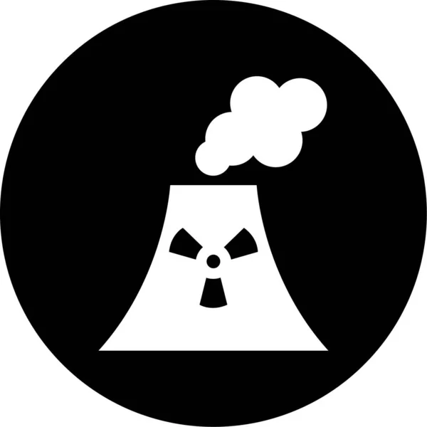 Afbeelding Van Vector Van Het Nucleaire Icoon — Stockvector