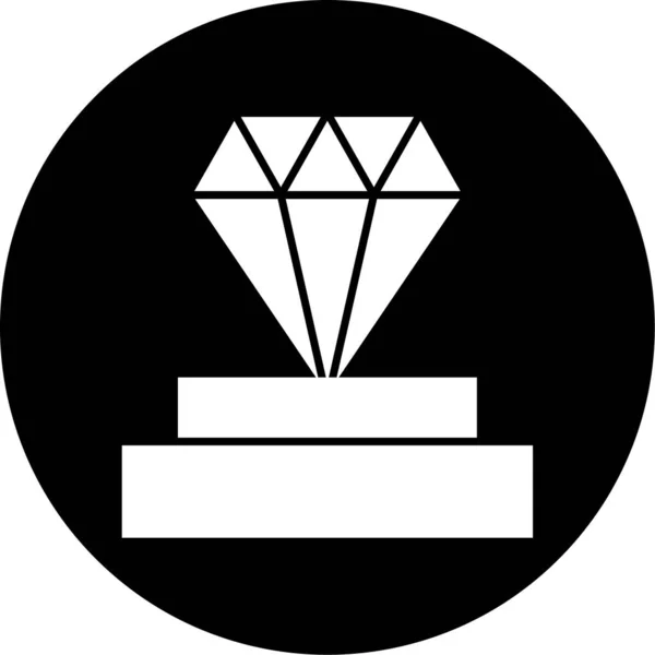 Vector Illustration Diamond Icon — Stock Vector