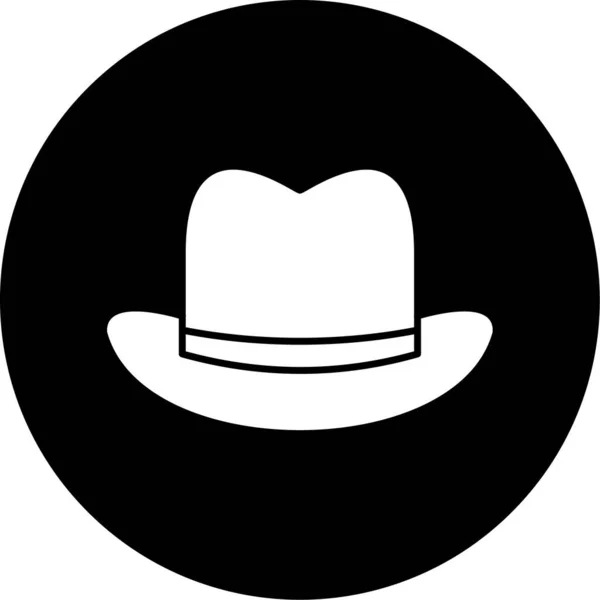 Hat Glyph Vector Icon — 스톡 벡터