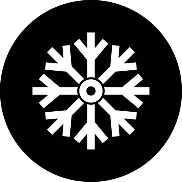 矢量雪花图标插图 — 图库矢量图片